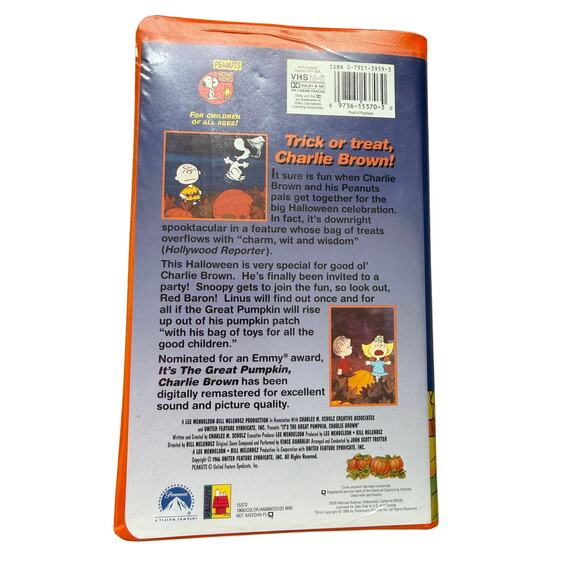It’s the Great Pumpkin, Charlie Brown” Peanuts Classic VHS 1996 - Picture 2 of 5